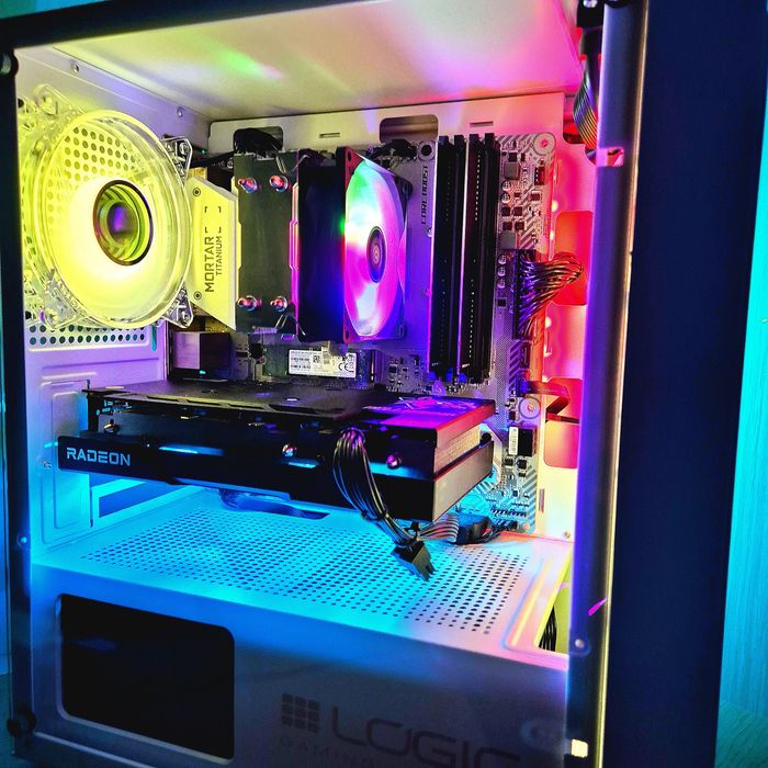 Komputer RX6600XT/rtx3060ti/r5 5500/16gb ram/ARGB/Gamingowy Okazja w10