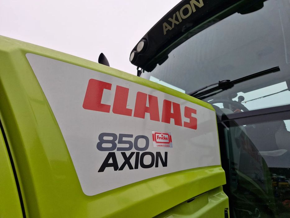 Claas Axion 850 z Niemiec 840  Przedni TUZ Hexashift skrzynia 55kmh. Pneumatyka