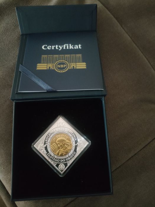 Moneta 1 zł. 100 rocznica wprowadzenia złotego