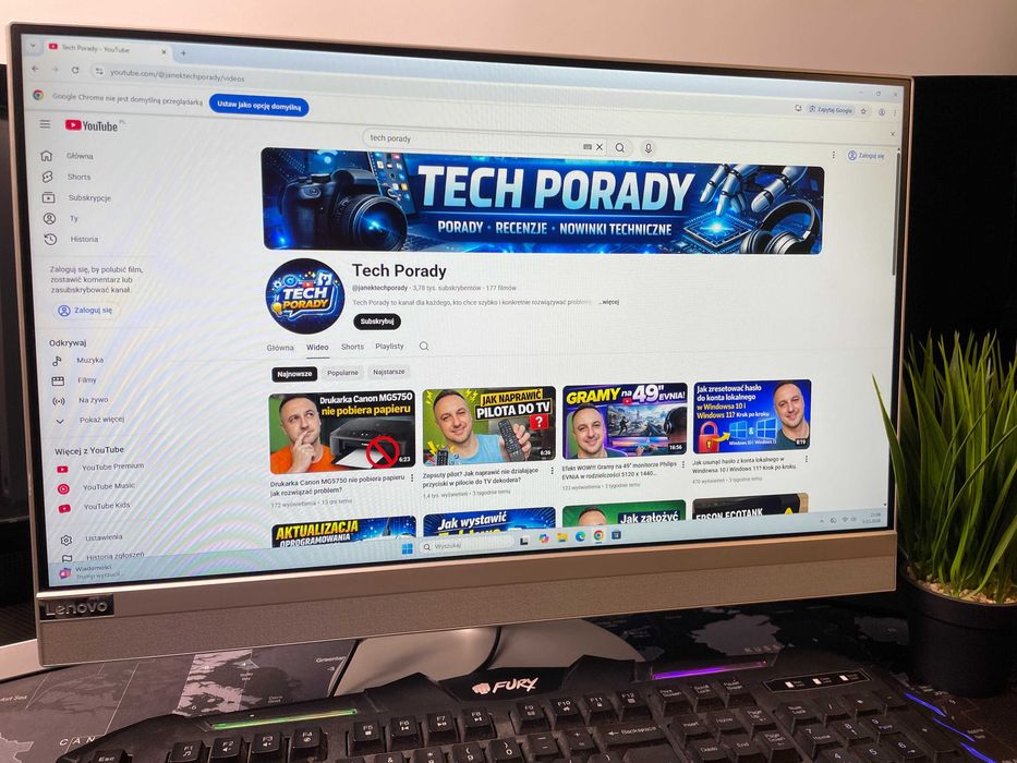 Komputer All-in-one Lenovo Ideacenter WIN11, 256GB SSD, 8GB Ram, WIFI