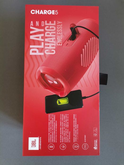 NOWY! Głośnik JBL Charge 5 Bluetooth Czerwony Gwarancja