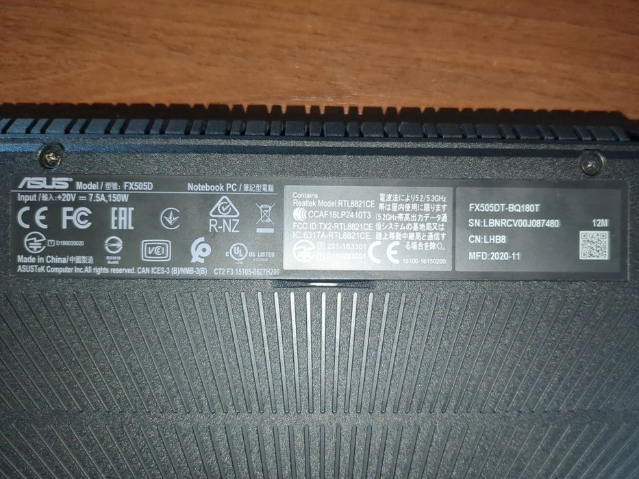 Asus Tuf gaming Fx505DT