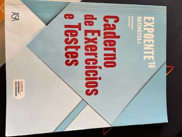 Cadernos de exercícios 10º e 11º ano