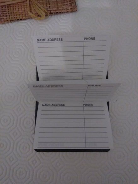 Conjunto 4 mini agendas telefónicas