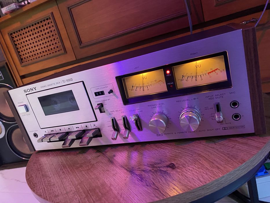 Magnetofon Kasetowy Sony TC-199SD – Stan Idealny / Kolekcjonerski / Vintage Audio
