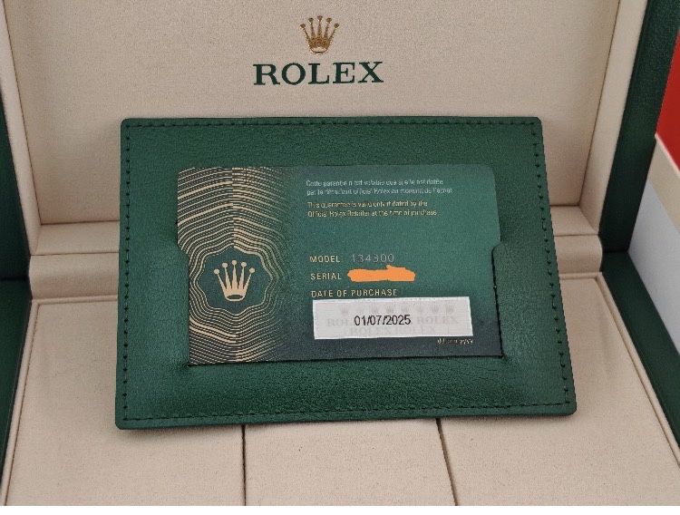 Rolex OP 41 mm beje novo com caixa e documentos