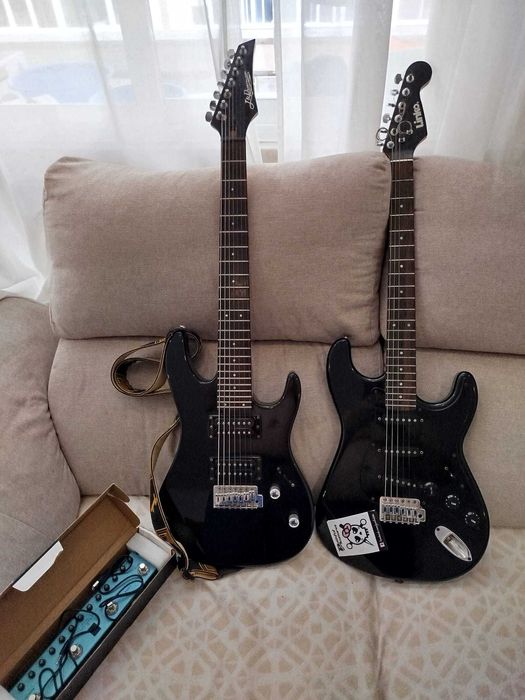 Oportunidade 2 guitarras e 1 pedal multiefeitos Tank G