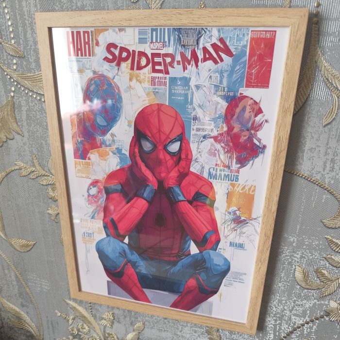Постер А4 в рамці Spider man
