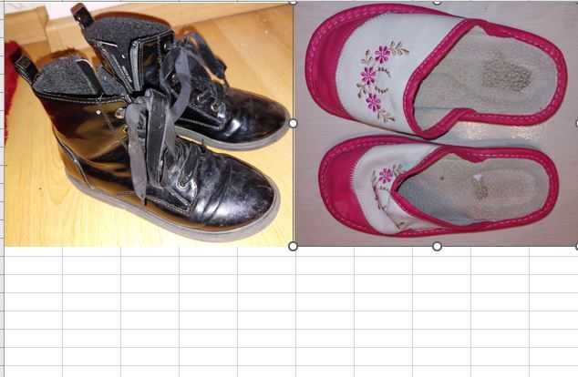 Buty rozmiar 30-31 kozaki laczki - 2 pary łącznie