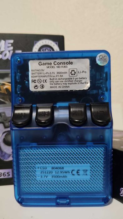 Consola Portátil Retrô R36S - Azul - Nova!!