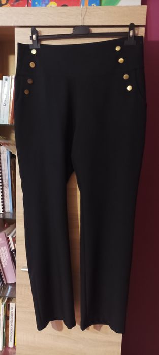 Czarne eleganckie spodnie XL