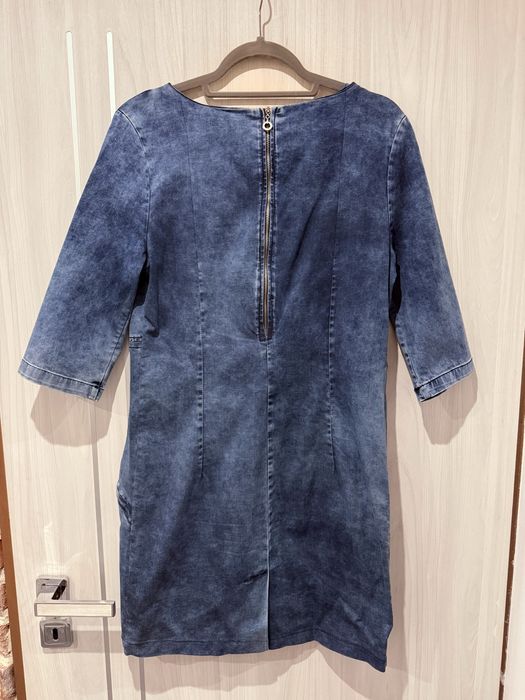Sukienka jeansowa z zameczkami niebieska Tommy Hilfiger M/L