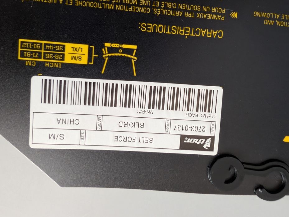 Cinta lombar para motos de enduro da marca THOR