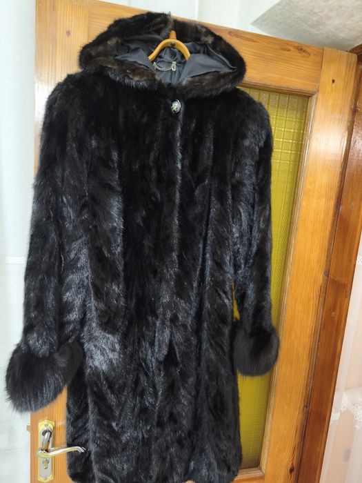 Шубка  норкова з кусочків