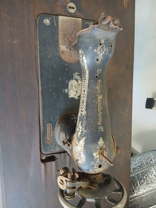 Maquina de costura antiga Singer para restaurar