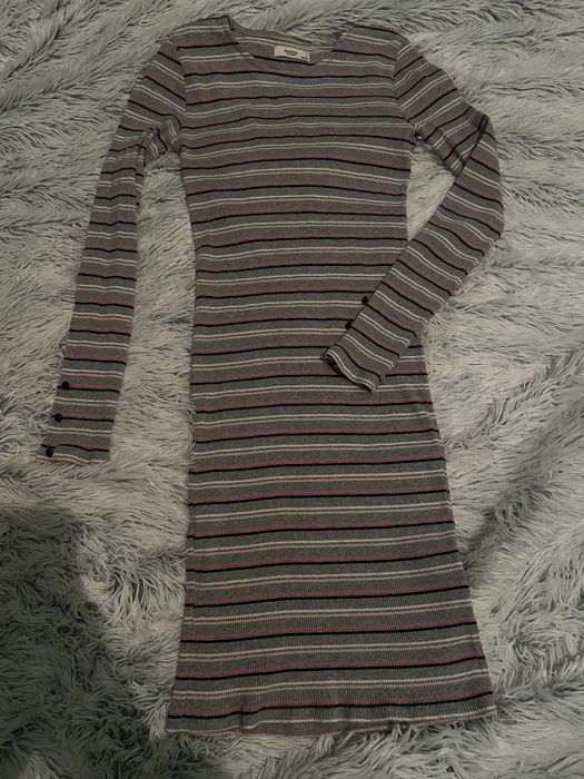 Сукня в смужку, рубчик