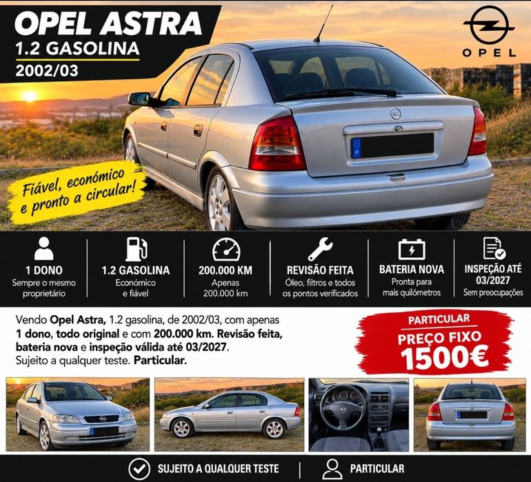 Opel Astra 1 DONO