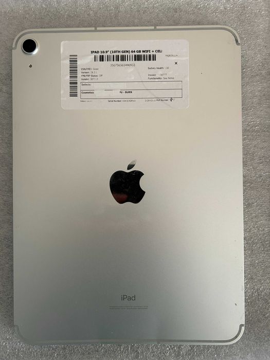 Apple ipad 10th. 11. А 16. Разборка, запчасти.