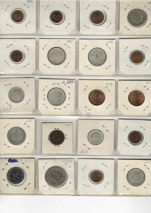 Lote 20 Moedas Moçambique - Colónia Portuguesa 1936-1974