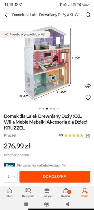 Domek dla lalek XXL