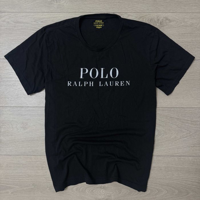 Бавовняна Чорна футболка Ральф Лаурен Polo Ralph Lauren, розмір факт L
