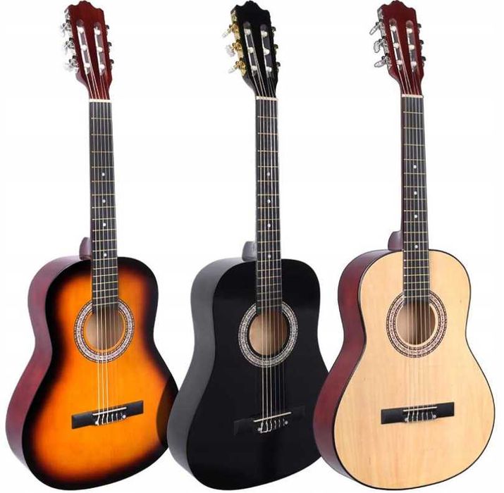 Gitara klasyczna 4/4 NOWA idealna do nauki pełnowymiarowa AKCESORIA