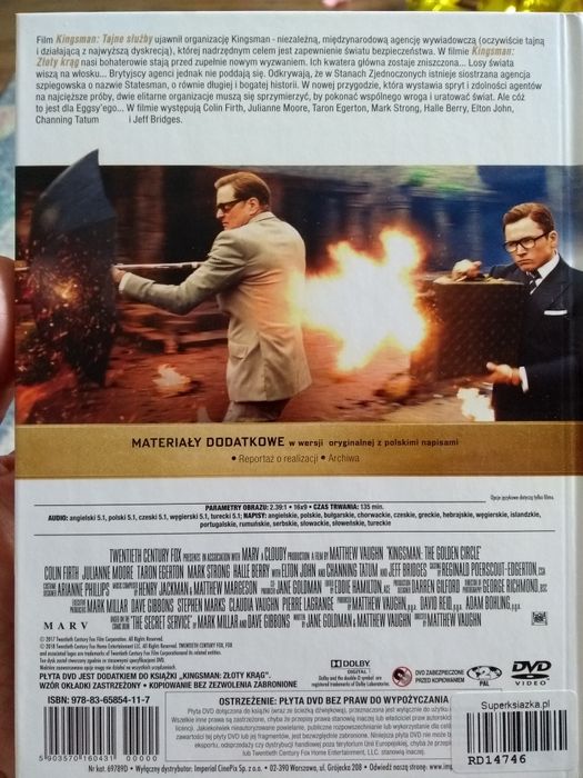 DVD Kingsman Złoty Krąg
