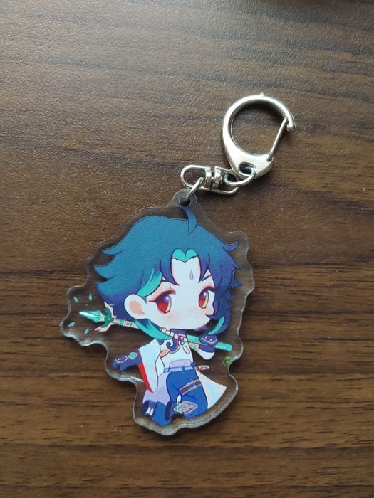 Аніме genshin impact брелок значок