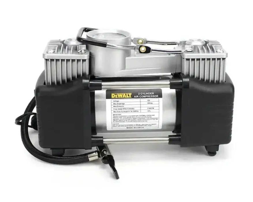 повітряний автомобільний компресор DeWalt  (72л/хв 12 V, 30 A) 2поршні