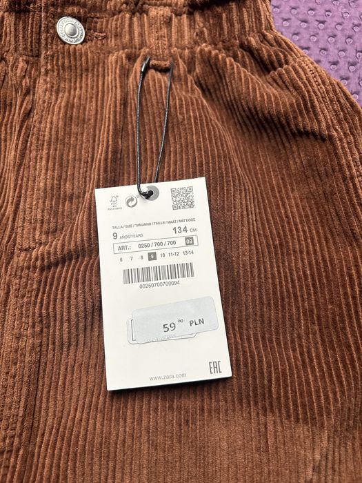 Spodnica sztruksowa  Nowa Zara 134