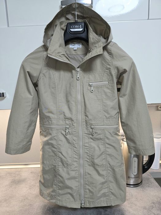 Lindex CTG  płaszcz przeciwdeszczowy roz.128 Check This wodoodporny