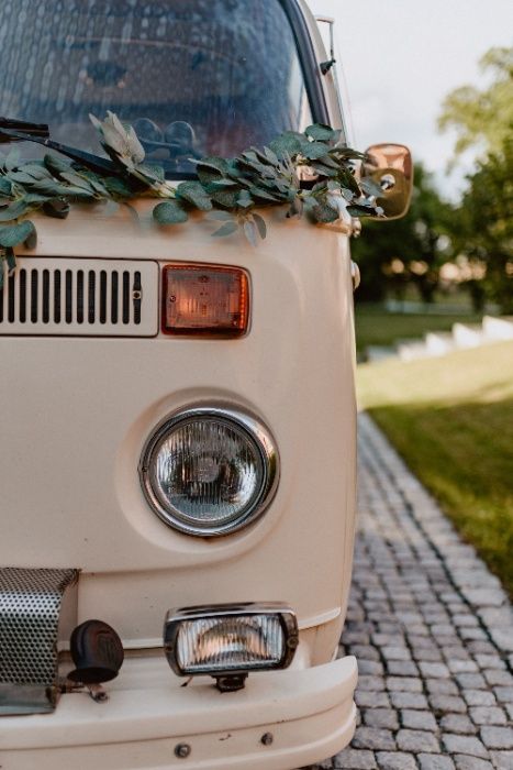 Samochód do ślubu VW T2 Ogórek Westfalia bulli bulik