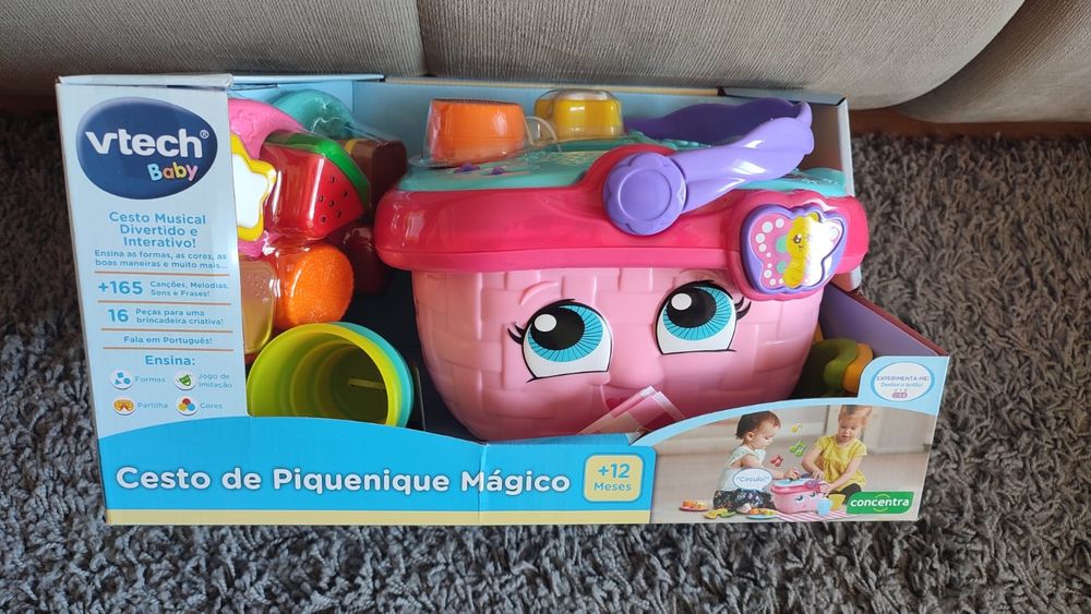 NOVO Cesto piquenique Vtech picnic mágico criança