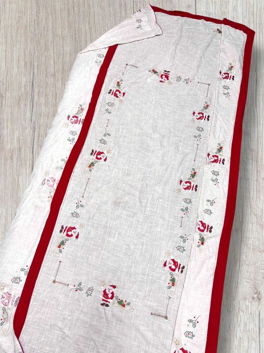Toalha de Mesa de Natal (55% linho 45% algodão) - 2,5x1,70m