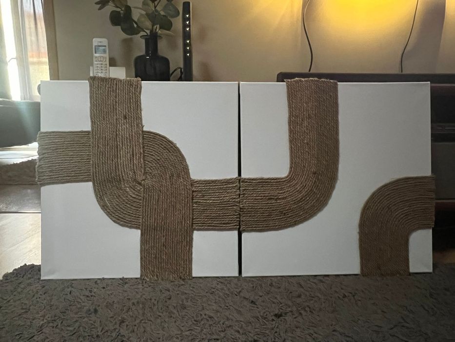 Peça de arte de parede rústica!