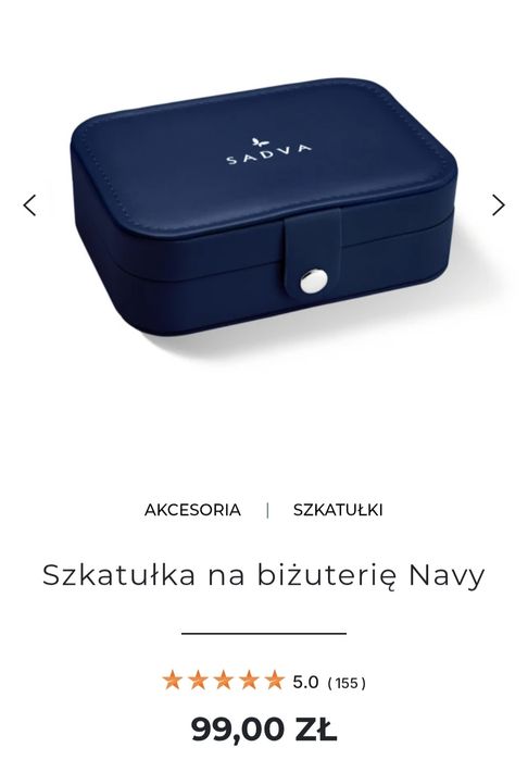 Szkatułka nowa na biżuterię Sadva doskonały prezent
