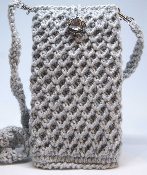 Torebka - etui do smartfonów – ręcznie robiona – nr kat. (EDS17)