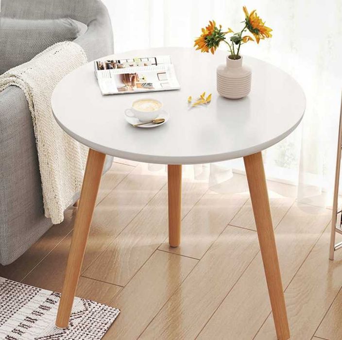 Nowy STÓŁ KAWOWY Stolik Do Salonu Ława Skandynawski Drewniany (GRATIS)