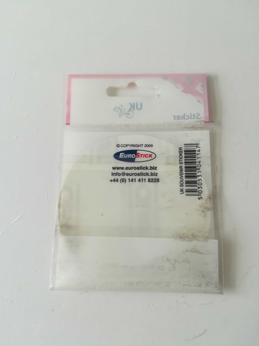Naklejka samoprzylepna Sticker London England Londyn UK 8x8cm Oryginał