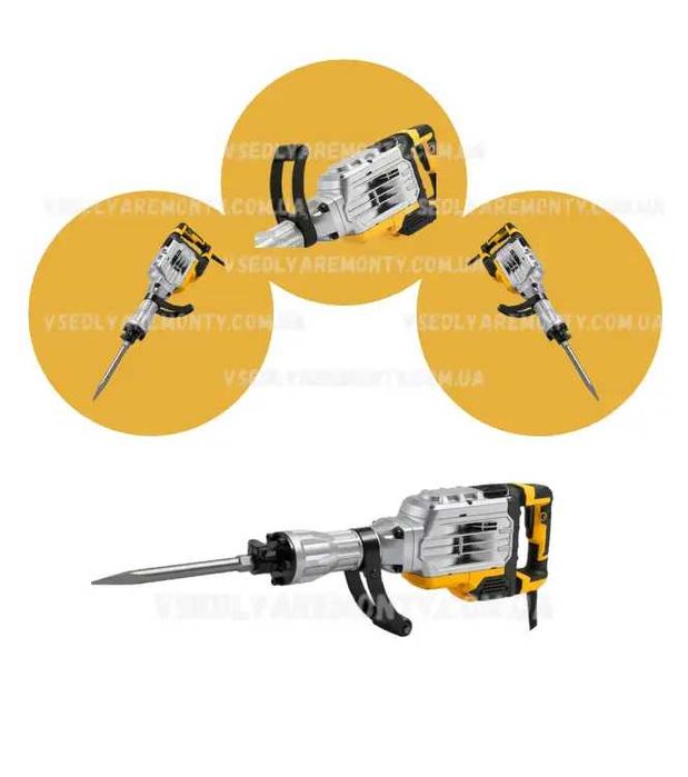 Відбійний ударний молоток електричний Titan Tools 3000 Вт / 1400 уд/хв / 50 Дж