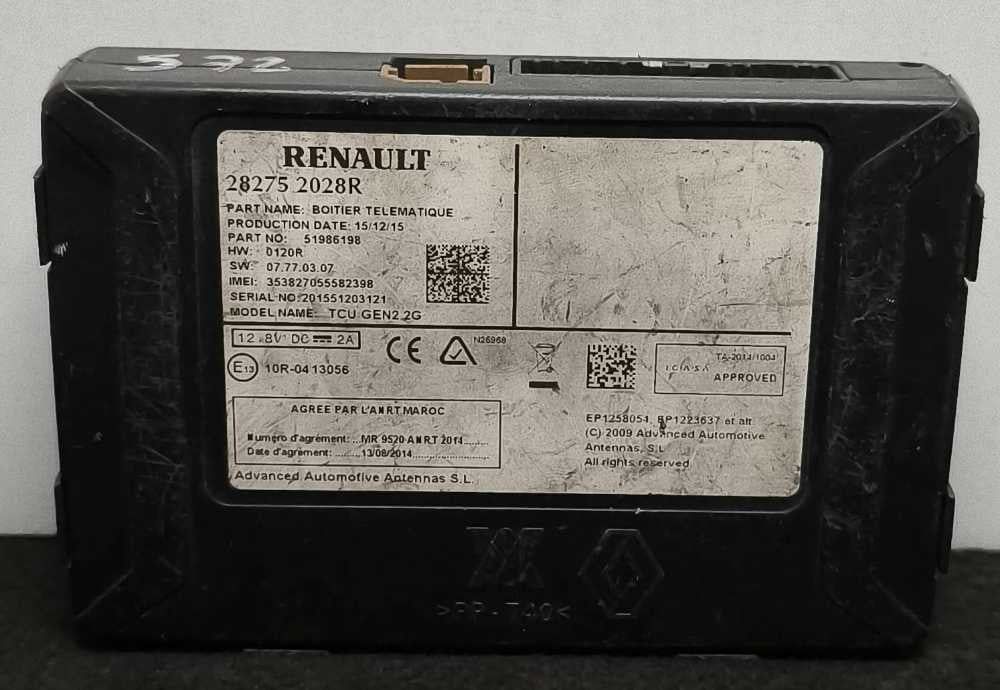 Módulo Eletrónico 282752028R - RENAULT SCÉNIC III
