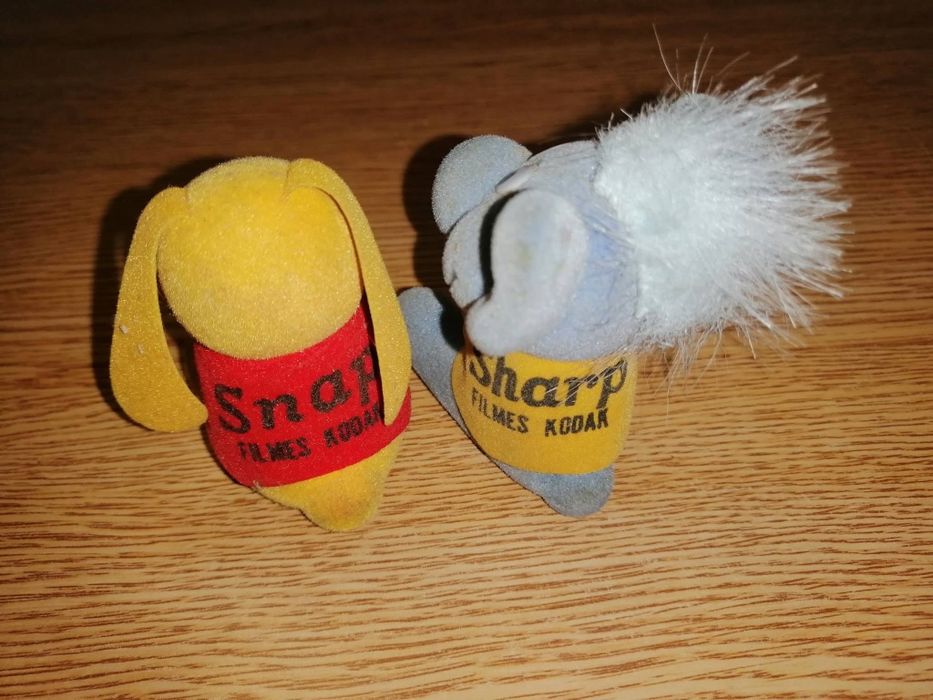 Bonecos antigos mascotes Kodak fotografia