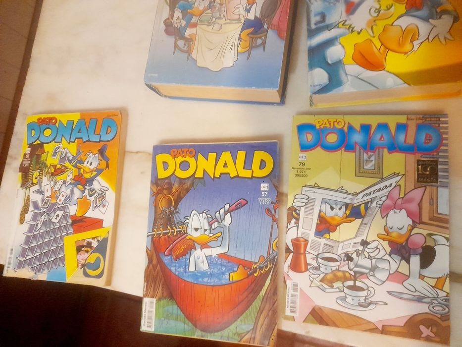 Conjunto de 9 Livros de Banda Desenhada Disney Pato Donald