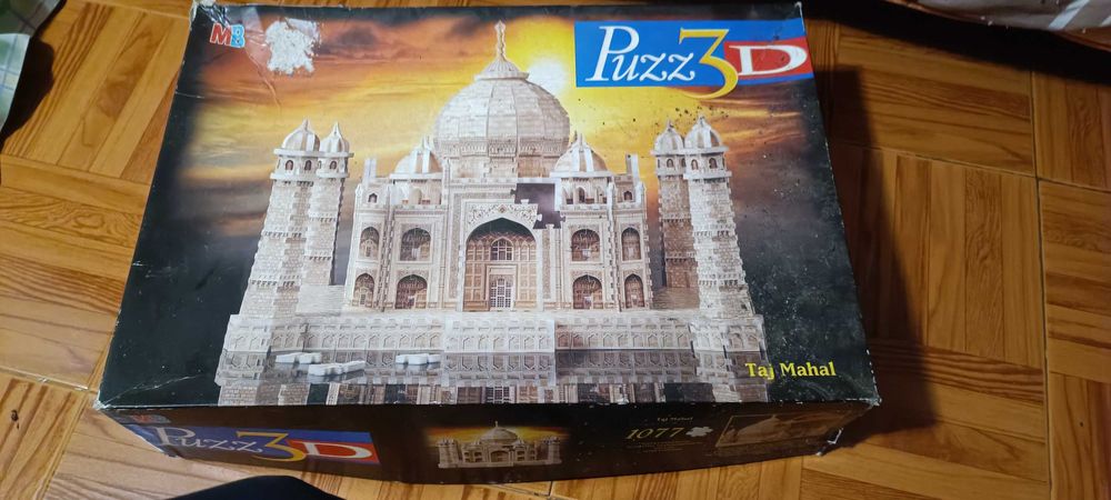 Puzzle 3D, taj mahal, tower bridge, catedral
