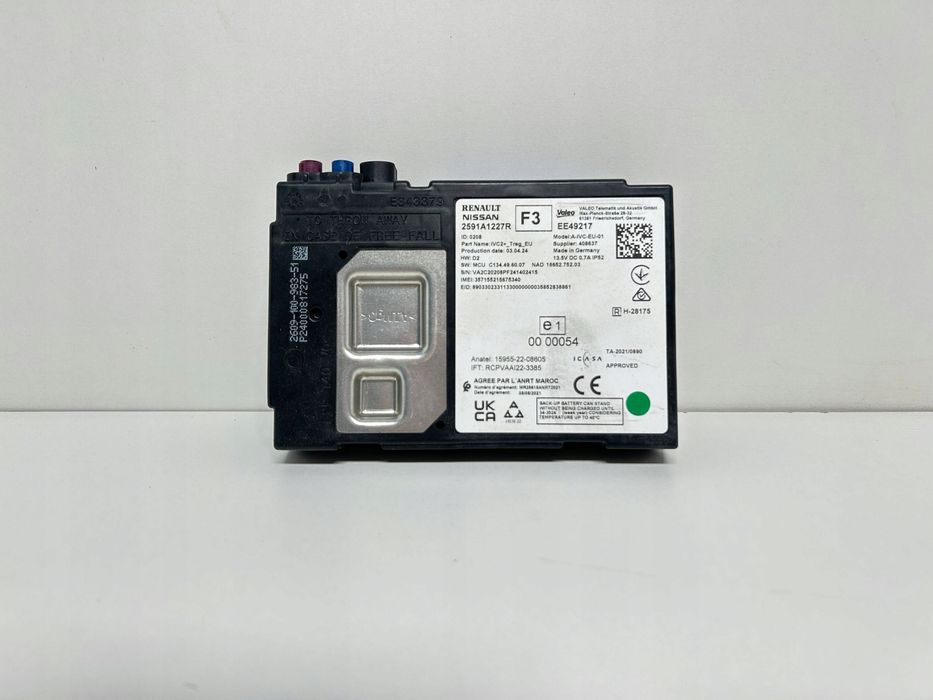 renault scenic 5 v e-tech sterownik bluetooth moduł 2591a1227r
