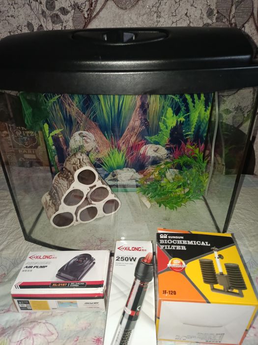 Аквариум 55 л укомплектован