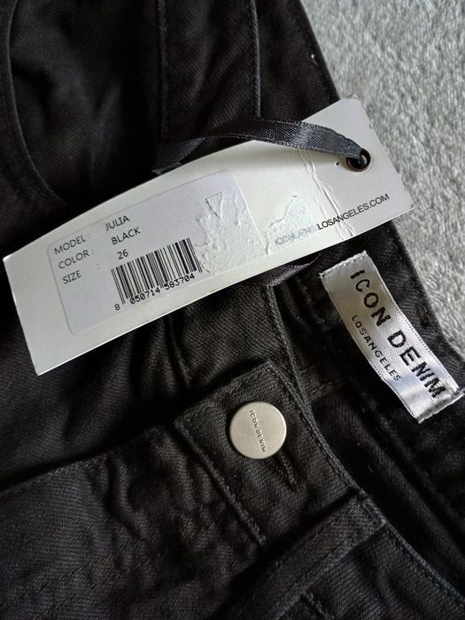 Spodnie jeansowe Julia czarne 26 Icon Denim