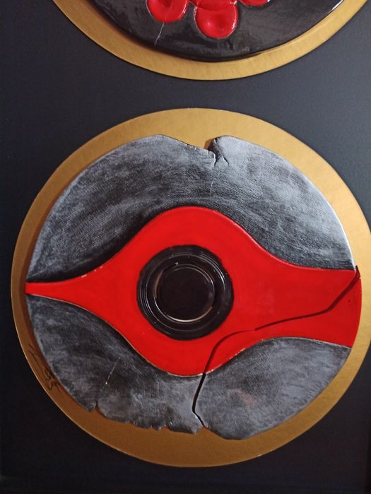 Painel - Cerâmica sobre Madeira