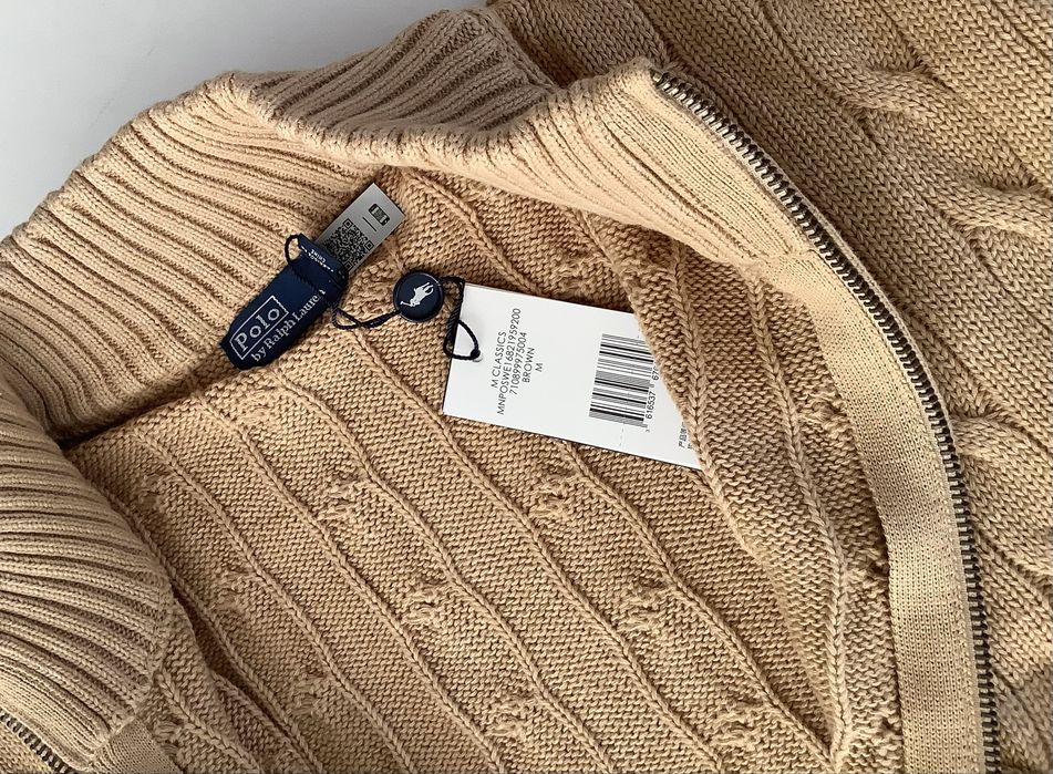 Oryginalny sweter kardigan Polo Ralph Lauren