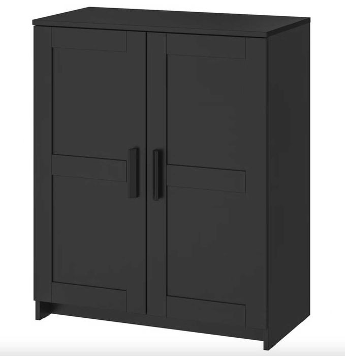 BRIMNES  Armário c/portas, preto